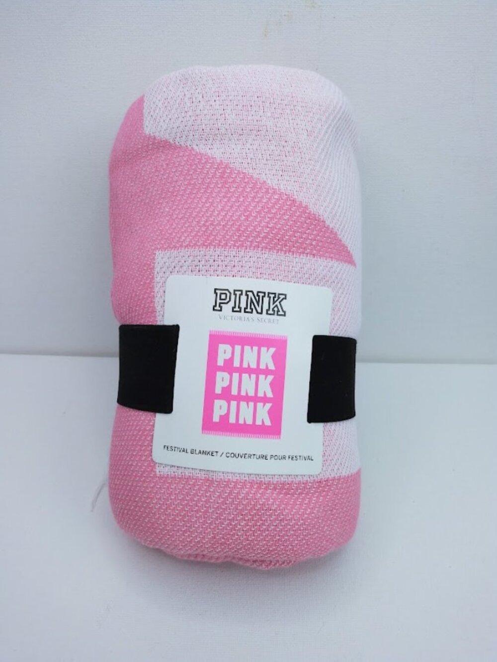 Victoria's Secret PINK Festival Blanket Cotton Fringe Beach Pool 50x60 NWT
